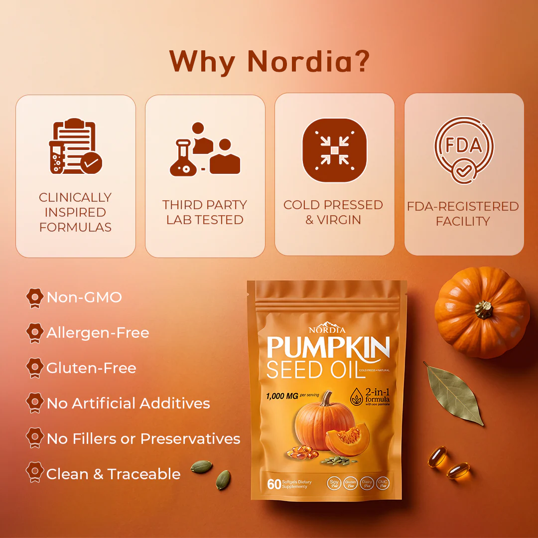 Nordia Pumpkin Seed Oil Softgels