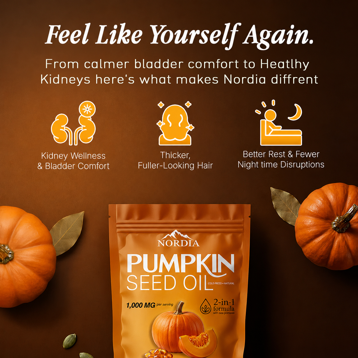 Nordia Pumpkin Seed Oil Softgels